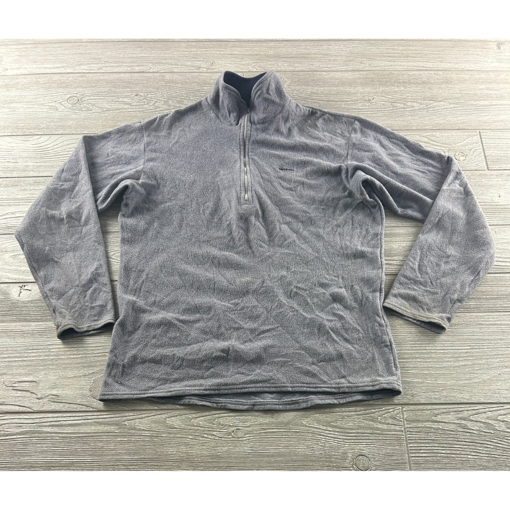 Patagonia Sweater Womens Medium Long Sleeve 1/4 Zip Casual Capilene Gray
